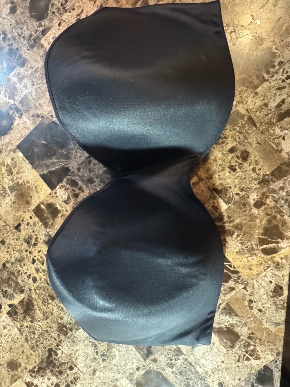 Strapless Black padded Bra